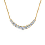 Load image into Gallery viewer, 1 Ctw Lab Diamond Graduated Smile Necklace
