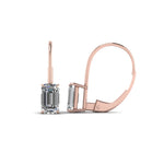 Load image into Gallery viewer, 0.50 Carat Lab Diamond Leverback Stud Earring Earring For Women 14K Gold
