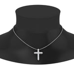 Load image into Gallery viewer, 1 Ctw Lab Diamond Cross Pendant For Women 14K Gold

