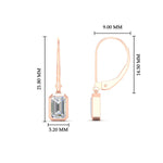 Load image into Gallery viewer, 1-carat-emerald-cut-bezel-diamond-leverback-earrings-in-rose-gold-fdear11736emangle3-1.00ct-nl-rg-hw.jpg