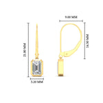 Load image into Gallery viewer, 1-carat-emerald-cut-bezel-diamond-leverback-earrings-in-yellow-gold-fdear11736emangle3-1.00ct-nl-yg-hw.jpg