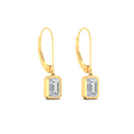 Load image into Gallery viewer, 1-carat-emerald-cut-bezel-diamond-leverback-earrings-in-yellow-gold-fdear11736emangle5-1.00ct-nl-yg.jpg