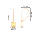Load image into Gallery viewer, 1-carat-emerald-cut-bezel-vivid-yellow-leverback-earrings-in-rose-gold-fdear11736emgvyellowangle3-1.00ct-nl-rg-hw.jpg