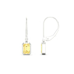 Load image into Gallery viewer, 1-carat-emerald-cut-bezel-vivid-yellow-leverback-earrings-in-white-gold-fdear11736emgvyellowangle3-1.00ct-nl-wg.jpg