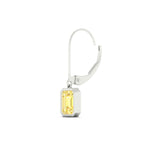 Load image into Gallery viewer, 1-carat-emerald-cut-bezel-vivid-yellow-leverback-earrings-in-white-gold-fdear11736emgvyellowangle6-1.00ct-nl-wg.jpg