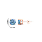 Load image into Gallery viewer, 1-carat-fancy-color-lab-grown-round-vivid-blue-stud-earrings-in-rose-gold-fdear10411rogvblueangle2-1.00ct-nl-rg-hw.jpg?v=1786968026
