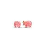 Load image into Gallery viewer, 1-carat-fancy-color-lab-grown-round-vivid-pink-stud-earrings-in-rose-gold-fdear10411rogvpinkangle1-1.00ct-nl-rg.jpg?v=1786968027