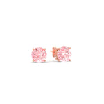 Load image into Gallery viewer, Fancy Lab Colored Diamond Round Cut Stud Earring