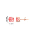Load image into Gallery viewer, 1-carat-fancy-color-lab-grown-round-vivid-pink-stud-earrings-in-rose-gold-fdear10411rogvpinkangle2-1.00ct-nl-rg-hw.jpg?v=1786968027