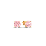Load image into Gallery viewer, Fancy Lab Colored Diamond Round Cut Stud Earring