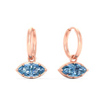 Load image into Gallery viewer, 1-carat-marquise-vivid-blue-dangling-huggie-earrings-for-women-in-rose-gold-fdear11725gvblueangle1-1.00ct-nl-rg.jpg?v=1788429092