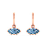 Load image into Gallery viewer, 1-carat-marquise-vivid-blue-dangling-huggie-earrings-for-women-in-rose-gold-fdear11725gvblueangle2-1.00ct-nl-rg.jpg?v=1788429091