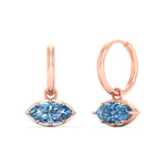 Load image into Gallery viewer, 1-carat-marquise-vivid-blue-dangling-huggie-earrings-for-women-in-rose-gold-fdear11725gvblueangle4-1.00ct-nl-rg.jpg?v=1788429092