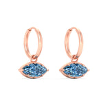 Load image into Gallery viewer, 1-carat-marquise-vivid-blue-dangling-huggie-earrings-for-women-in-rose-gold-fdear11725gvblueangle5-1.00ct-nl-rg.jpg?v=1788429093