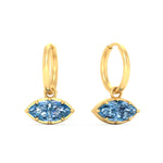 Load image into Gallery viewer, 1-carat-marquise-vivid-blue-dangling-huggie-earrings-for-women-in-yellow-gold-fdear11725gvblueangle1-1.00ct-nl-yg.jpg?v=1788429093