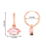 Load image into Gallery viewer, 1-carat-marquise-vivid-pink-dangling-huggie-earrings-for-women-in-rose-gold-fdear11725gvpinkangle3-1.00ct-nl-rg-hw.jpg?v=1788429093