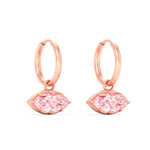 Load image into Gallery viewer, 1-carat-marquise-vivid-pink-dangling-huggie-earrings-for-women-in-rose-gold-fdear11725gvpinkangle5-1.00ct-nl-rg.jpg?v=1788429092