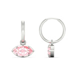 Load image into Gallery viewer, 1-carat-marquise-vivid-pink-dangling-huggie-earrings-for-women-in-white-gold-fdear11725gvpinkangle3-1.00ct-nl-wg.jpg?v=1788429092
