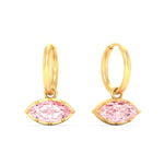 Load image into Gallery viewer, 1-carat-marquise-vivid-pink-dangling-huggie-earrings-for-women-in-yellow-gold-fdear11725gvpinkangle1-1.00ct-nl-yg.jpg?v=1788429093