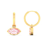 Load image into Gallery viewer, 1-carat-marquise-vivid-pink-dangling-huggie-earrings-for-women-in-yellow-gold-fdear11725gvpinkangle3-1.00ct-nl-yg.jpg?v=1788429093