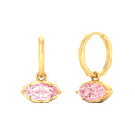 Load image into Gallery viewer, 1-carat-marquise-vivid-pink-dangling-huggie-earrings-for-women-in-yellow-gold-fdear11725gvpinkangle4-1.00ct-nl-yg.jpg?v=1788429093