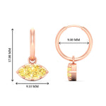 Load image into Gallery viewer, 1-carat-marquise-vivid-yellow-dangling-huggie-earrings-for-women-in-rose-gold-fdear11725gvyellowangle3-1.00ct-nl-rg-hw.jpg?v=1788429440