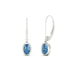 Load image into Gallery viewer, 1-carat-oval-shaped-bezel-vivid-blue-leverback-earrings-in-white-gold-fdear11736ovgvblueangle4-1.00ct-nl-wg.jpg