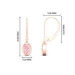 Load image into Gallery viewer, 1-carat-oval-shaped-bezel-vivid-pink-leverback-earrings-in-rose-gold-fdear11736ovgvpinkangle3-1.00ct-nl-rg-hw.jpg