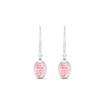 Load image into Gallery viewer, 1-carat-oval-shaped-bezel-vivid-pink-leverback-earrings-in-white-gold-fdear11736ovgvpinkangle2-1.00ct-nl-wg.jpg