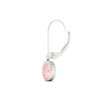 Load image into Gallery viewer, 1-carat-oval-shaped-bezel-vivid-pink-leverback-earrings-in-white-gold-fdear11736ovgvpinkangle6-1.00ct-nl-wg.jpg