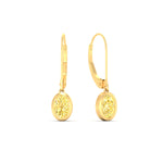 Load image into Gallery viewer, 1-carat-oval-shaped-bezel-vivid-yellow-leverback-earrings-in-yellow-gold-fdear11736ovgvyellowangle1-1.00ct-nl-yg.jpg