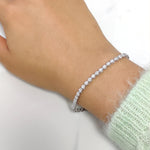 Load image into Gallery viewer, One And Two Carat Round Lab Diamond Tennis Bracelet 14K Gold
