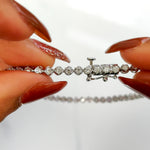 Load image into Gallery viewer, Four Prong Round Lab Diamond Tennis Bracelet
