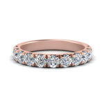 Load image into Gallery viewer, Half Eternity Scalloped Lab Diamond Ring 14K Gold
