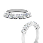 Load image into Gallery viewer, 0.20 - 1.50 Carat Lab Grown Shared Prong 7 Stone Diamond Ring For Women 14k Gold
