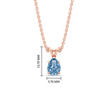 Load image into Gallery viewer, Color Lab Fancy Pear Shaped Diamond Solitaire Pendant