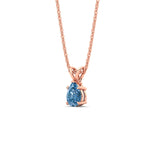 Load image into Gallery viewer, Color Lab Fancy Pear Shaped Diamond Solitaire Pendant