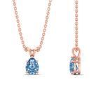 Load image into Gallery viewer, Color Lab Fancy Pear Shaped Diamond Solitaire Pendant