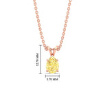 Load image into Gallery viewer, Color Lab Fancy Pear Shaped Diamond Solitaire Pendant