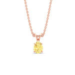 Load image into Gallery viewer, Color Lab Fancy Pear Shaped Diamond Solitaire Pendant