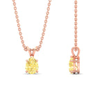 Load image into Gallery viewer, Color Lab Fancy Pear Shaped Diamond Solitaire Pendant