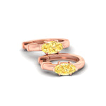 Load image into Gallery viewer, 1-carat-yellow-lab-grown-diamond-marquise-cut-huggie-hoop-earrings-in-rose-gold-fdear11842mqgvyellowangle5-1.00ct-nl-rg.jpg?v=1792995829