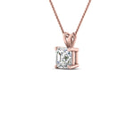Load image into Gallery viewer, Asscher Lab Diamond Solitaire Pendant For Women 14K Gold
