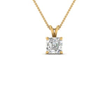 Load image into Gallery viewer, Asscher Lab Diamond Solitaire Pendant For Women 14K Gold
