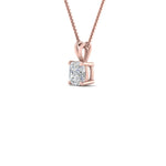 Load image into Gallery viewer, Cushion Lab Diamond Solitaire Pendant For Women 14K Gold
