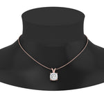 Load image into Gallery viewer, Cushion Lab Diamond Solitaire Pendant For Women 14K Gold
