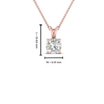 Load image into Gallery viewer, Cushion Lab Diamond Solitaire Pendant For Women 14K Gold
