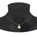 Load image into Gallery viewer, Cushion Lab Diamond Solitaire Pendant For Women 14K Gold
