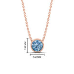 Load image into Gallery viewer, 1-ct-fancy-lab-grown-round-vived-blue-bezel-stone-pendant-in-rose-gold-fdpd10538rogvblueangle1-1.00ct-nl-rg-hw.jpg?v=1785906889