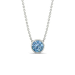 Load image into Gallery viewer, 1-ct-fancy-lab-grown-round-vived-blue-bezel-stone-pendant-in-white-gold-fdpd10538rogvblueangle1-1.00ct-nl-wg.jpg?v=1785906888